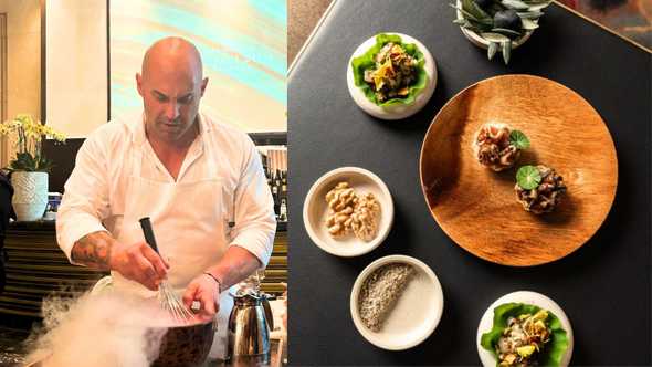 Chef Shane Delia and his mezze platter